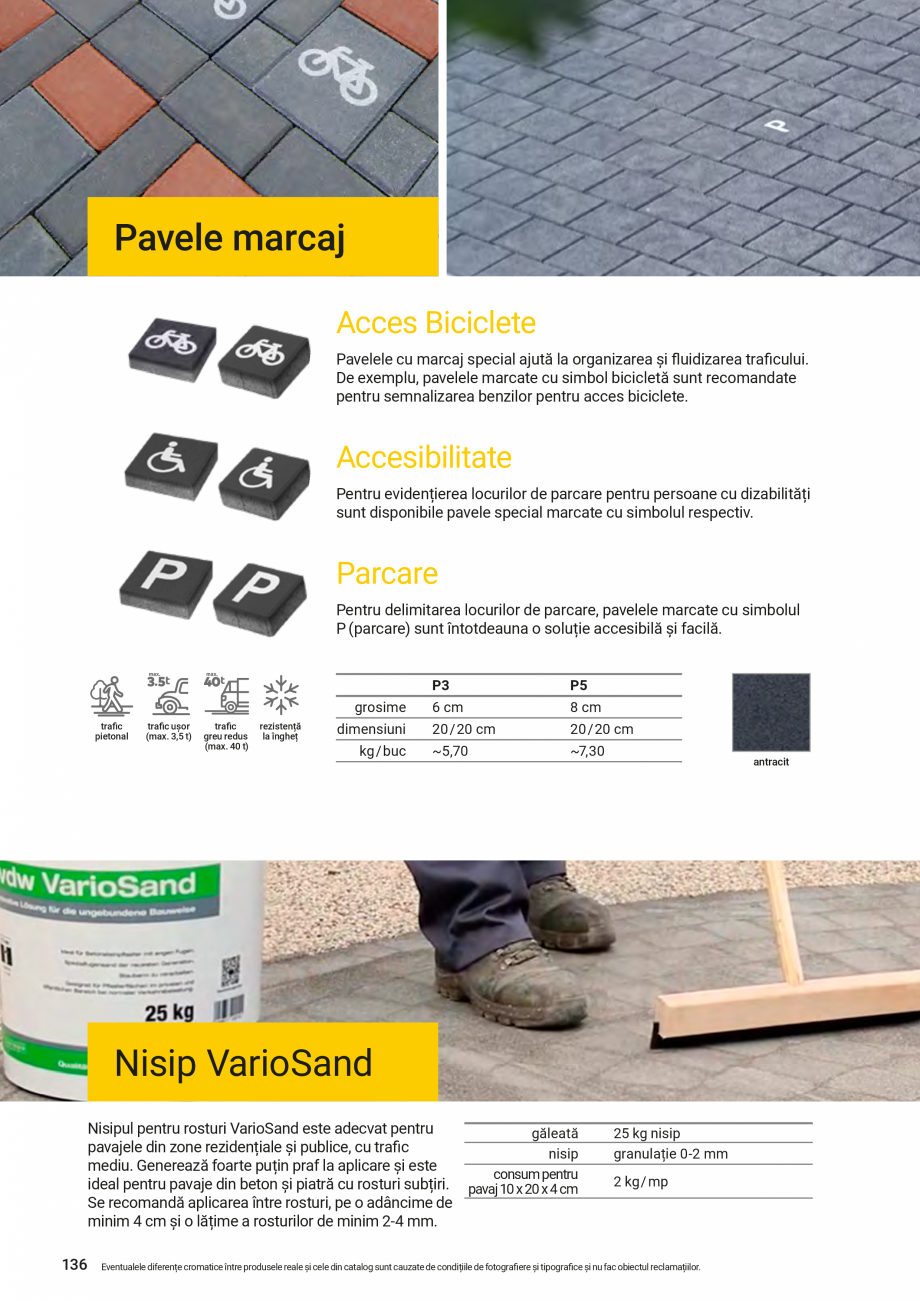 Pagina 136-Catalog - Elis Pavaje - 2024-2025 - Rigole din beton compact pentru zone cu trafic pietonal ELIS...