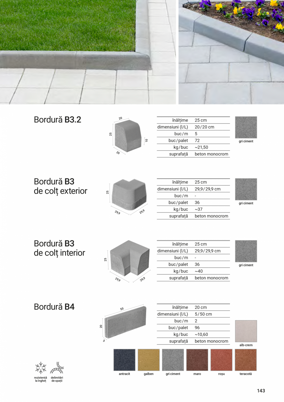 Pagina 143-Catalog - Elis Pavaje - 2024-2025 - Rigole din beton compact pentru zone cu trafic pietonal ELIS...