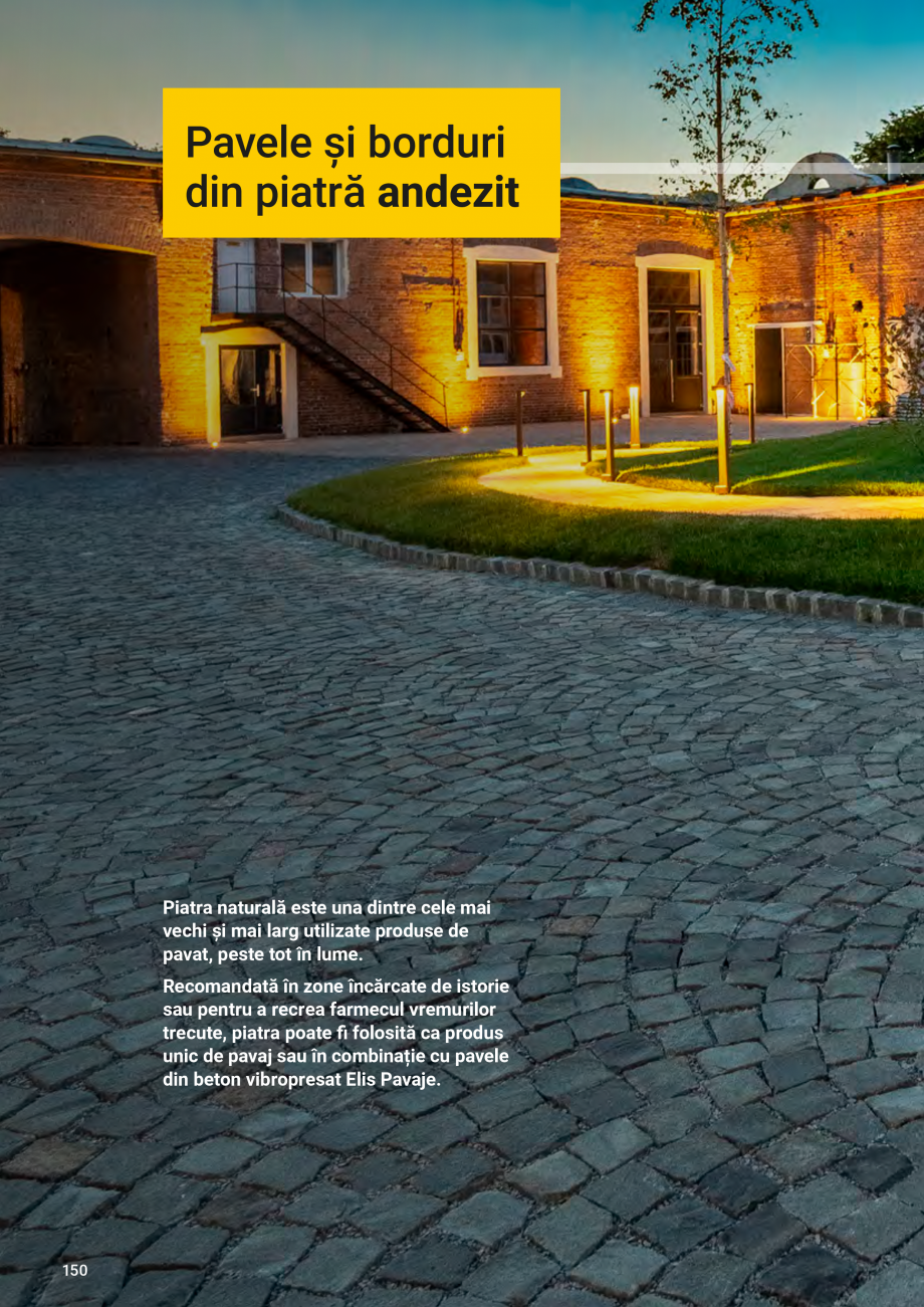 Pagina 150-Catalog - Elis Pavaje - 2024-2025 - Rigole din beton compact pentru zone cu trafic pietonal ELIS...