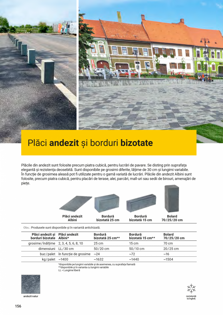 Pagina 156-Catalog - Elis Pavaje - 2024-2025 - Rigole din beton compact pentru zone cu trafic pietonal ELIS...