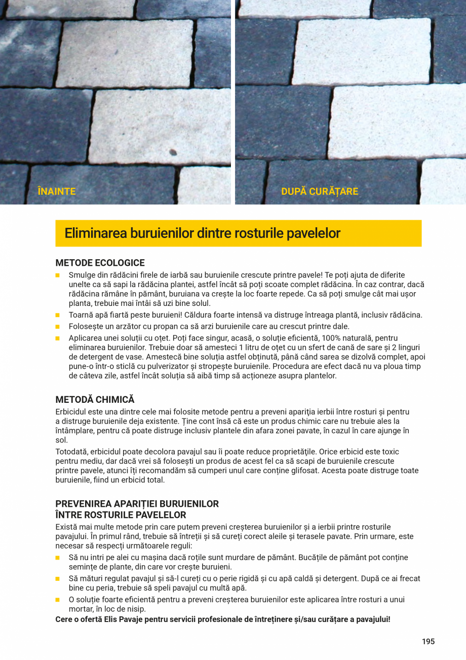 Pagina 195-Catalog - Elis Pavaje - 2024-2025 - Rigole din beton compact pentru zone cu trafic pietonal ELIS...