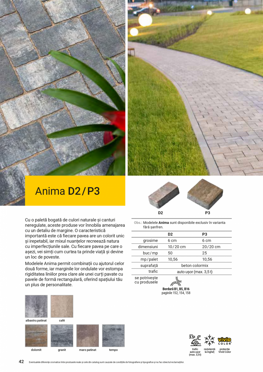 Pagina 38-Catalog de produse Elis  Pavaje 2026-2027 - Blocheti si boltari din beton ELIS PAVAJE Catalog,...