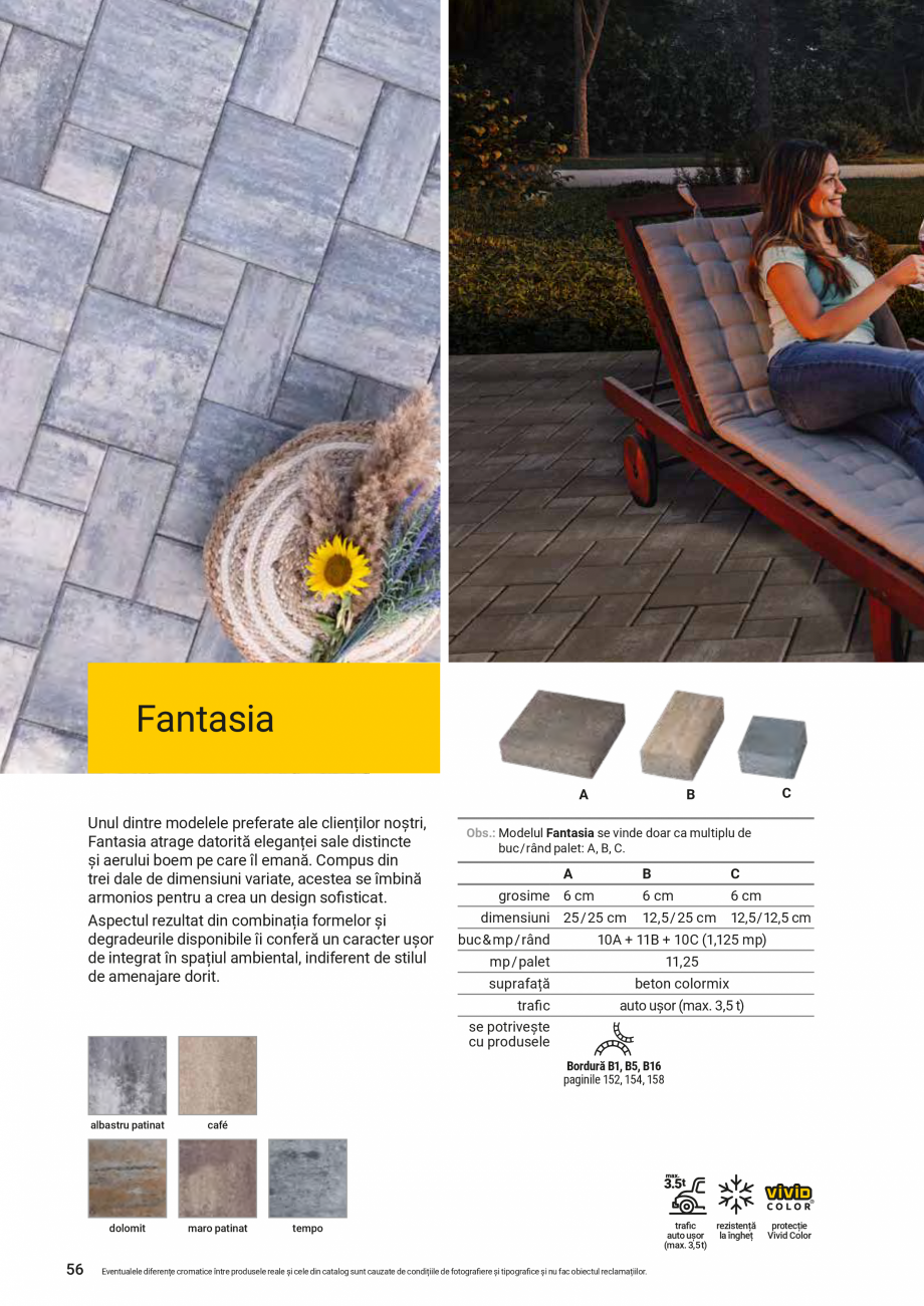 Pagina 52-Catalog de produse Elis  Pavaje 2026-2027 - Blocheti si boltari din beton ELIS PAVAJE Catalog,...