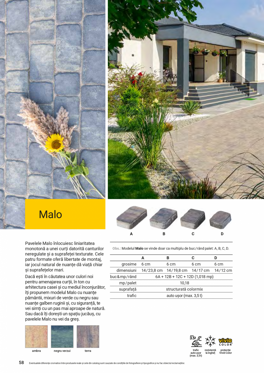 Pagina 54-Catalog de produse Elis  Pavaje 2026-2027 - Blocheti si boltari din beton ELIS PAVAJE Catalog,...