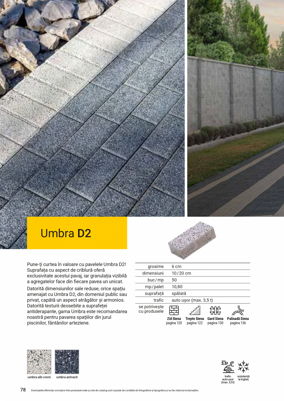 Pagina 74-Catalog de produse Elis  Pavaje 2026-2027 - Blocheti si boltari din beton ELIS PAVAJE Catalog,...