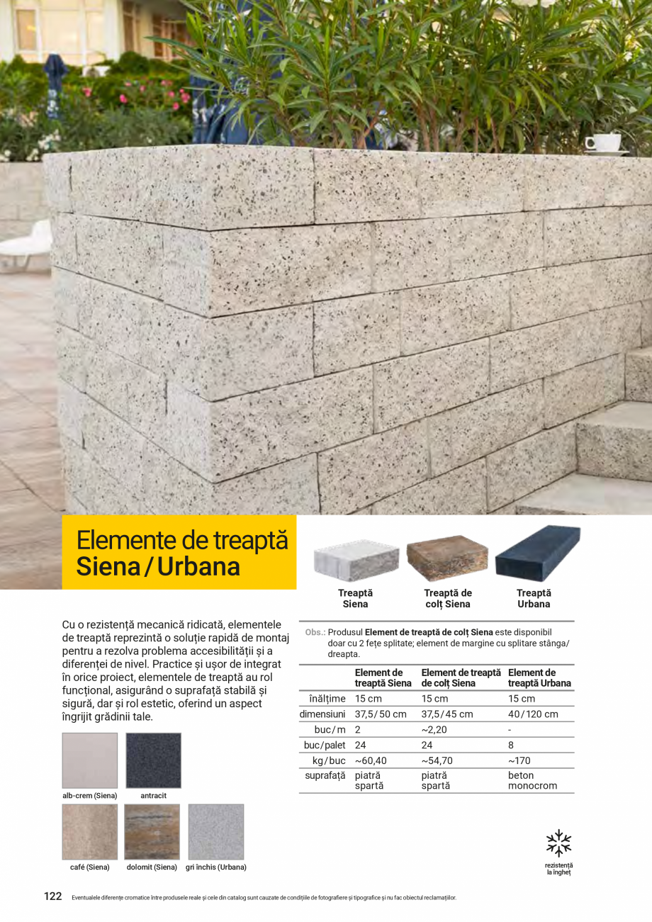 Pagina 122-Catalog de produse Elis  Pavaje 2026-2027 - Blocheti si boltari din beton ELIS PAVAJE Catalog,...