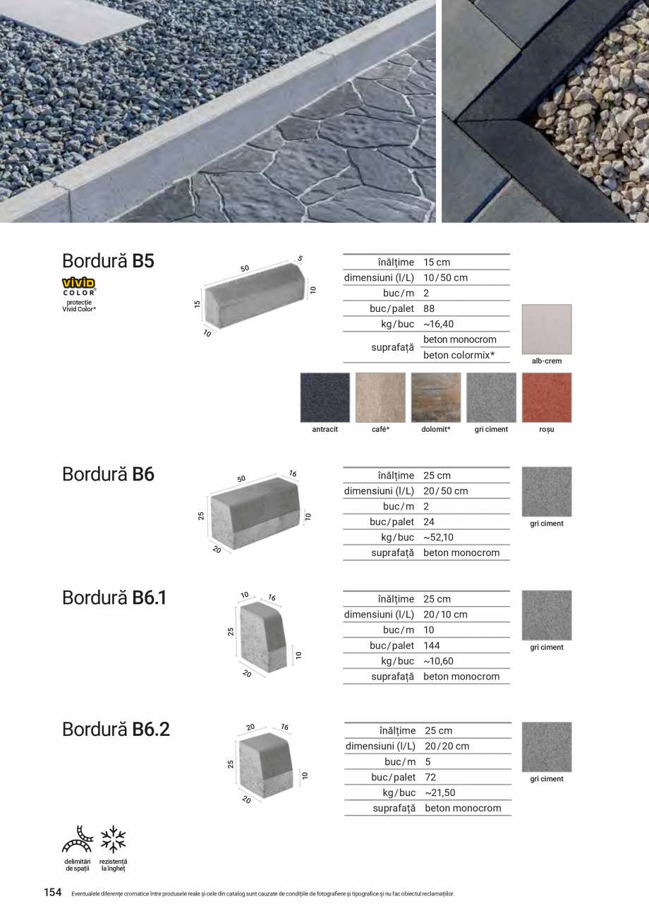 Pagina 154-Catalog de produse Elis  Pavaje 2026-2027 - Blocheti si boltari din beton ELIS PAVAJE Catalog,...