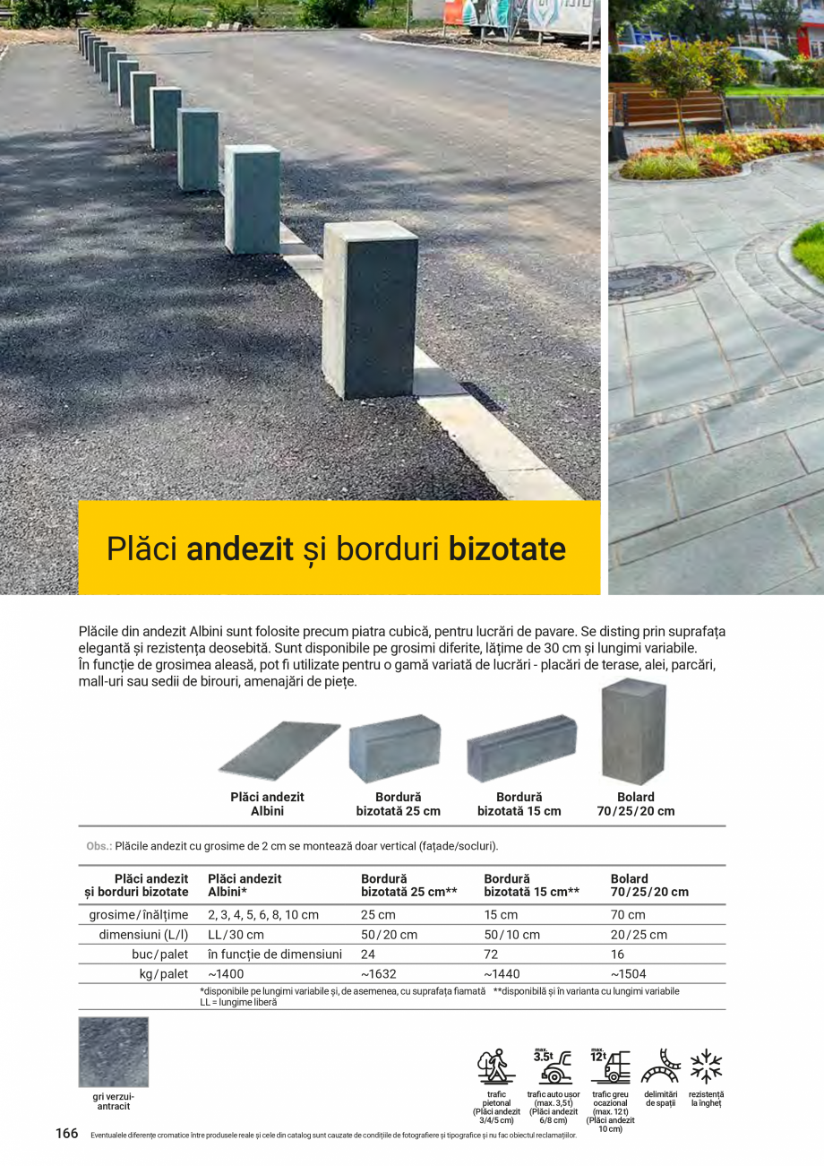 Pagina 166-Catalog de produse Elis  Pavaje 2026-2027 - Blocheti si boltari din beton ELIS PAVAJE Catalog,...
