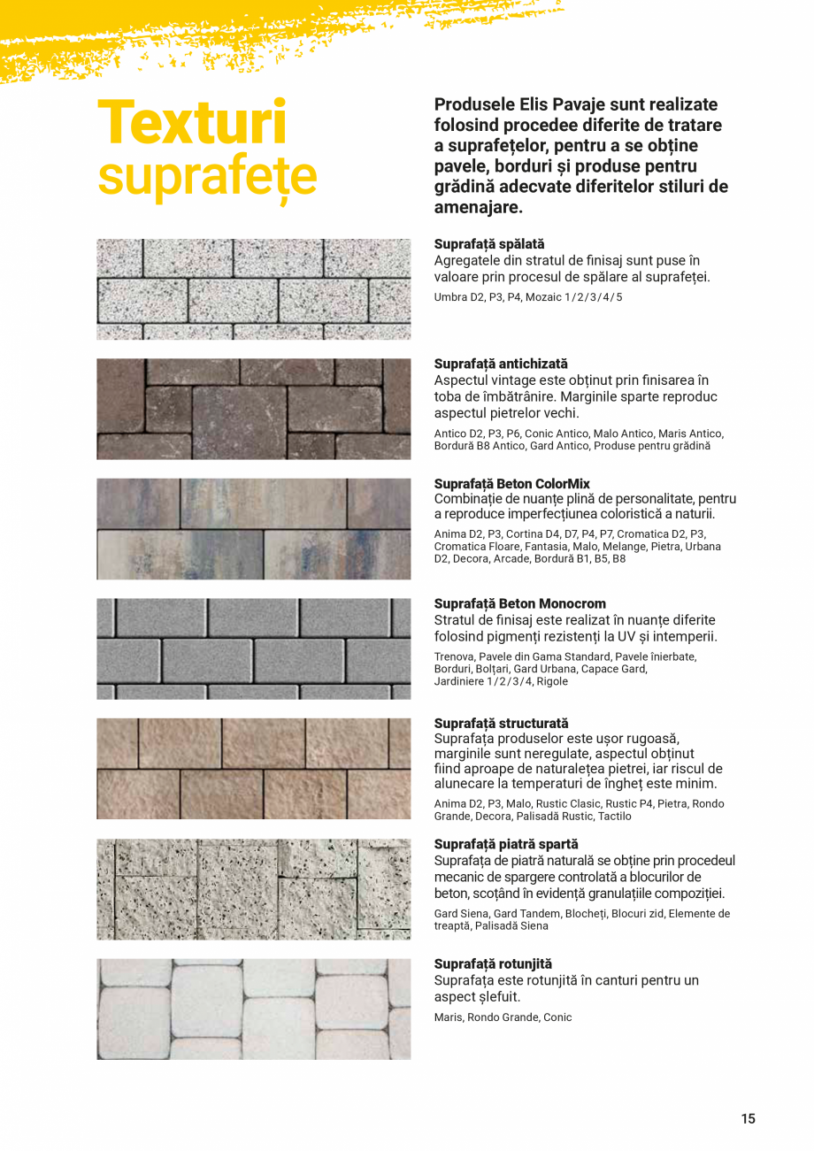 Pagina 15 - Catalog de produse si idei de amenajare Elis Pavaje 2022-2023 - Rigole din beton compact...