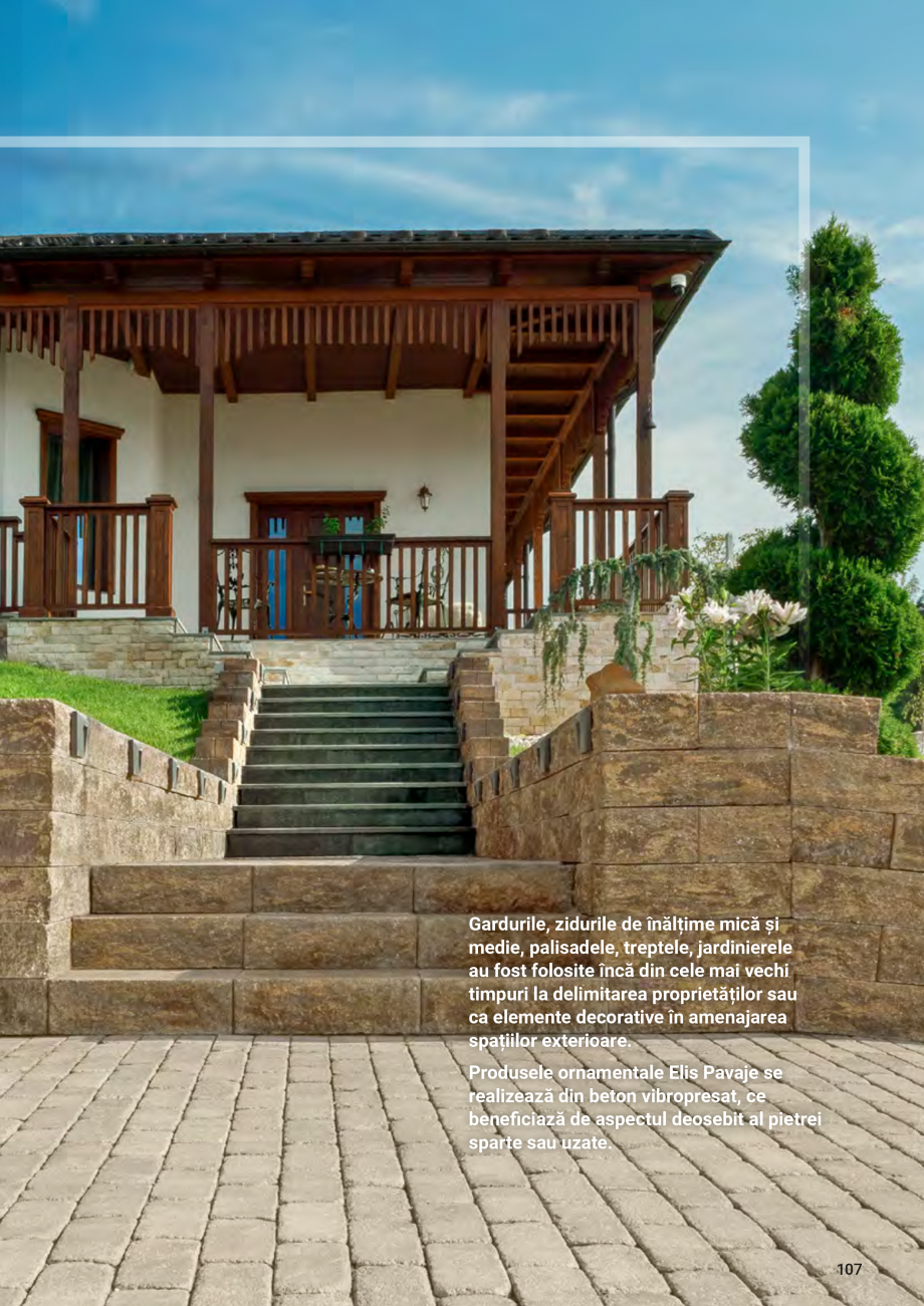 Pagina 104-Catalog - Elis Pavaje - 2024-2025 - Rigole din beton compact pentru terasa si gradina  ELIS PAVAJE...