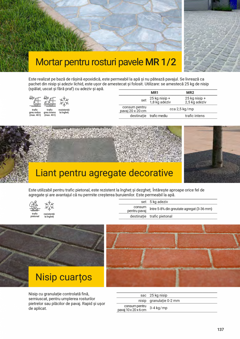 Pagina 137-Catalog - Elis Pavaje - 2024-2025 - Rigole din beton compact pentru terasa si gradina  ELIS PAVAJE...