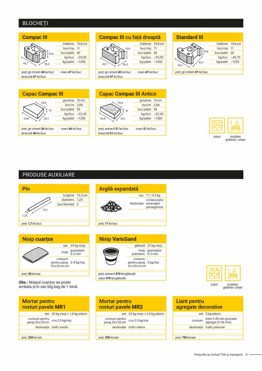 Pagina 15 - Lista Pret/Oferta de produse Elis Editia Iulie 2023 - Rigole din beton compact pentru...