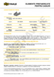 Element prefabricat pentru casiuri ELIS PAVAJE - 