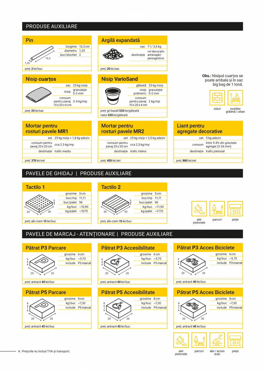 Pagina 16-Lista preturi /Oferta de produse Elis Pavaje febr 2024 - Garduri modulare din beton vibropresat ELIS...