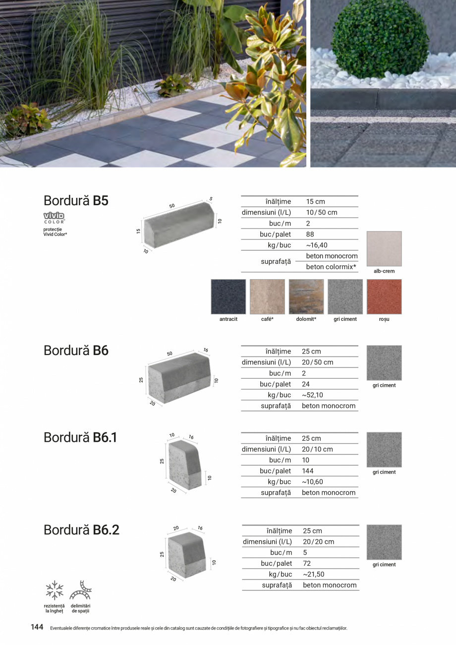 Pagina 144-Catalog - Elis Pavaje - 2024-2025 - Garduri modulare din beton vibropresat ELIS PAVAJE Catalog,...