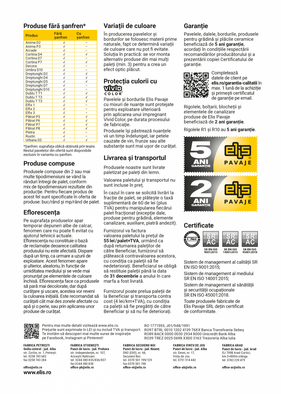 Pagina 20-Lista preturi /Oferta de produse Elis Pavaje febr 2024 - Dale de semnalizare, marcaj si atentionare ...