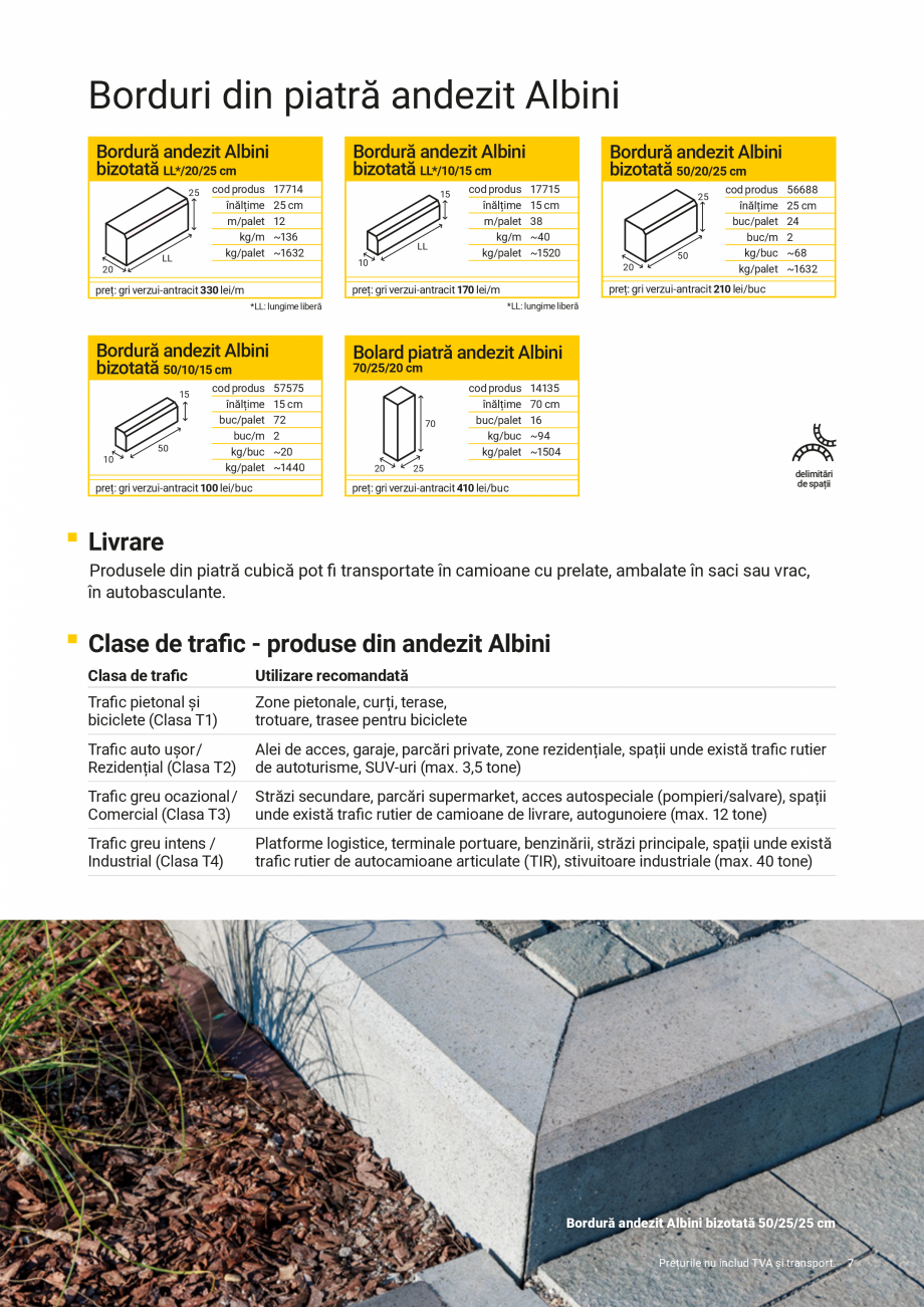 Pagina 7-Pavele borduri si placi din piatra andezit Albini ELIS PAVAJE Catalog, brosura Romana mp

5
30

LL

...