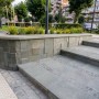 Vedere de aproape amenajare cu Placi Andezit Albini LL_30_10 cm fiamate
