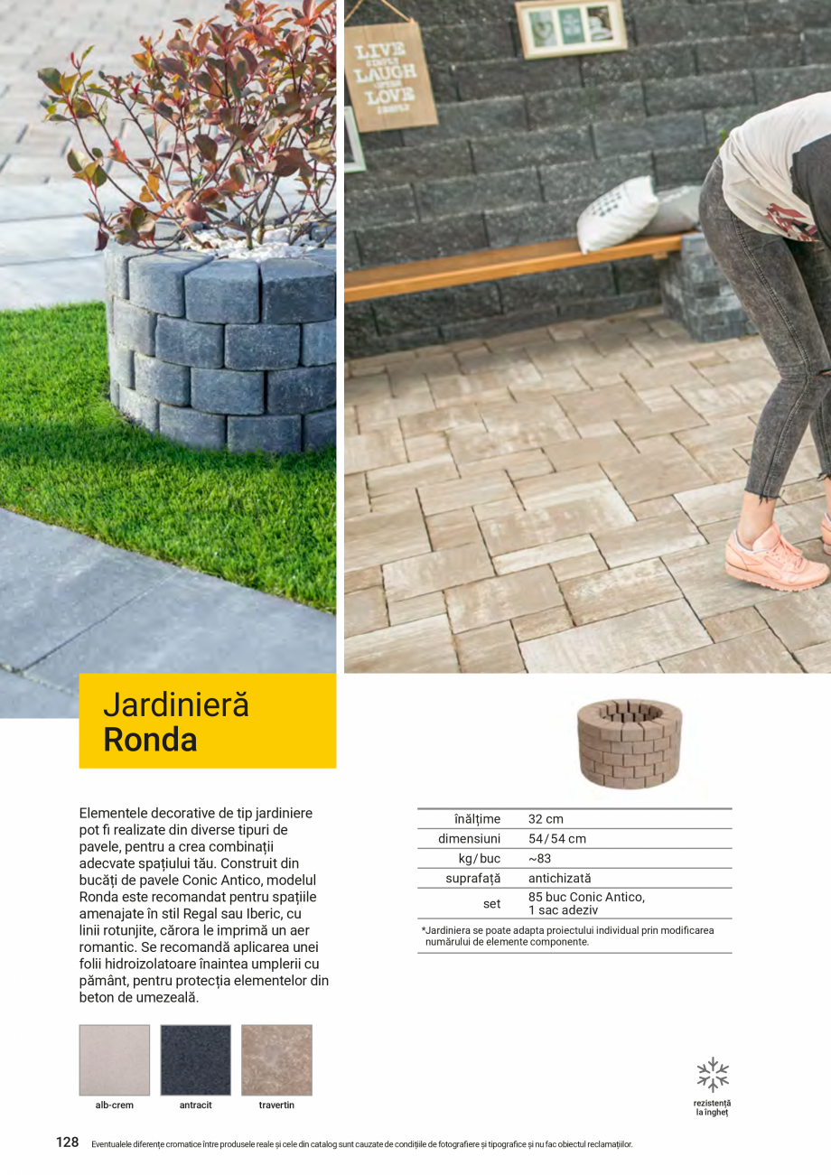 Pagina 128-Catalog - Elis Pavaje - 2024-2025 - Focare din beton pentru curte si gradina  ELIS PAVAJE Catalog,...