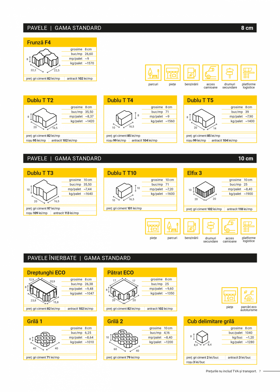 Pagina 7-Lista preturi /Oferta de produse Elis Pavaje febr 2024 - Mobilier din beton pentru curte si gradina ...