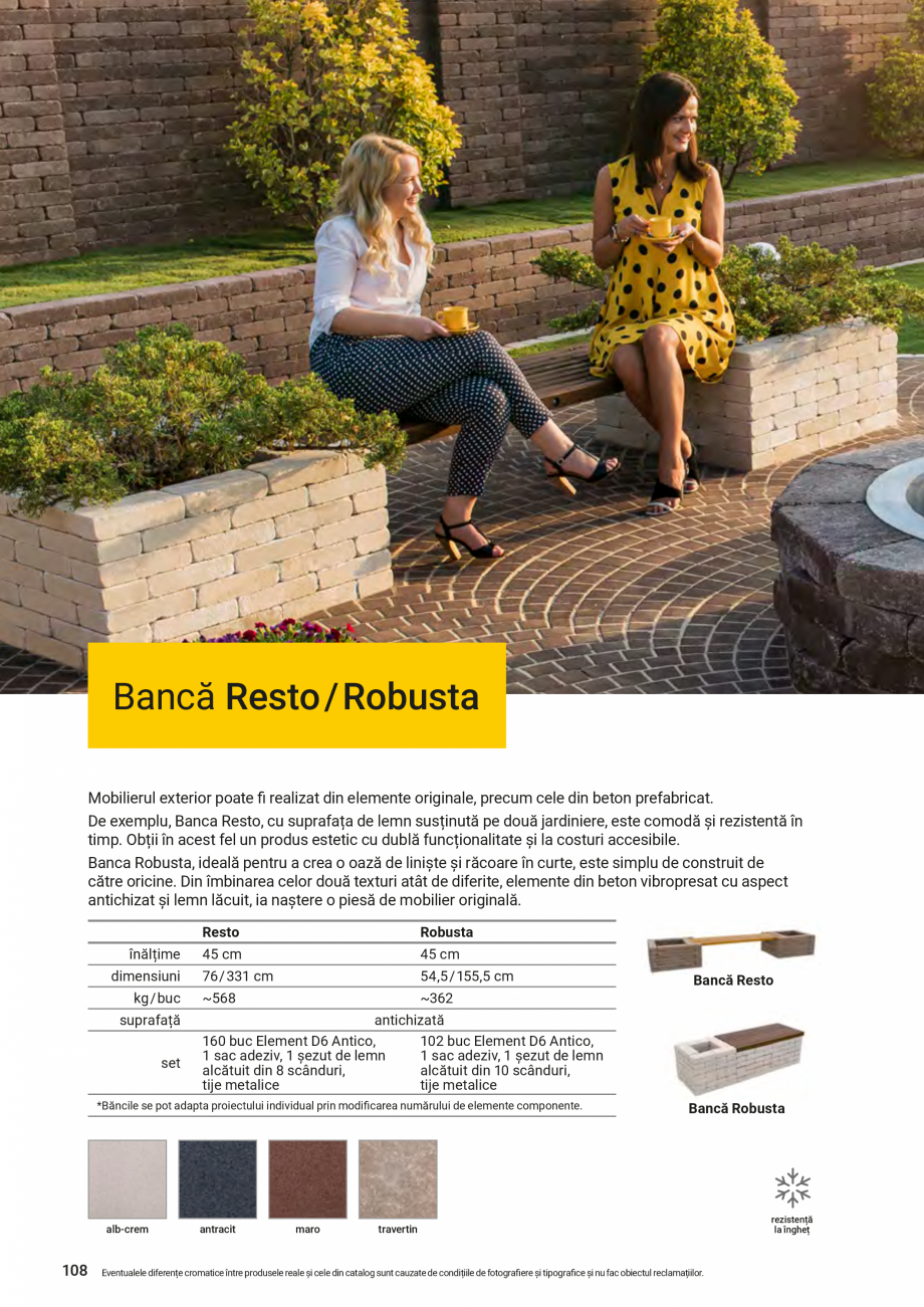 Pagina 106-Catalog - Elis Pavaje - 2024-2025 - Mobilier din beton pentru curte si gradina ELIS PAVAJE Catalog, ...