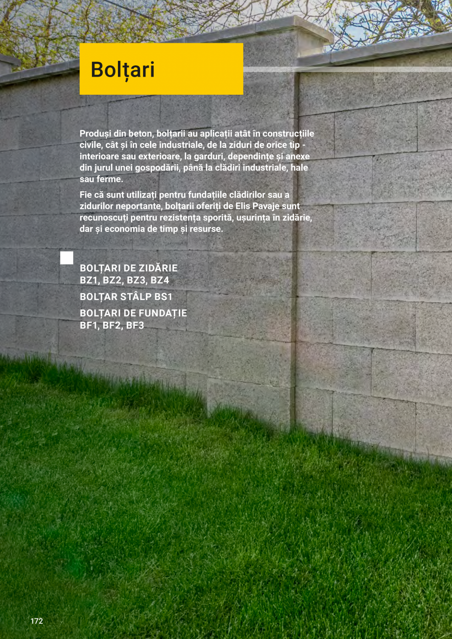 Pagina 172-Catalog - Elis Pavaje - 2024-2025 - Mobilier din beton pentru curte si gradina ELIS PAVAJE Catalog, ...