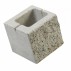 Element gard de jumatate Siena 2 - Alb-crem Element gard de jumatate Siena 2