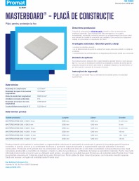Placa de constructie rezistenta la foc