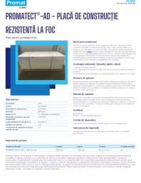 Placa de constructie rezistenta la foc