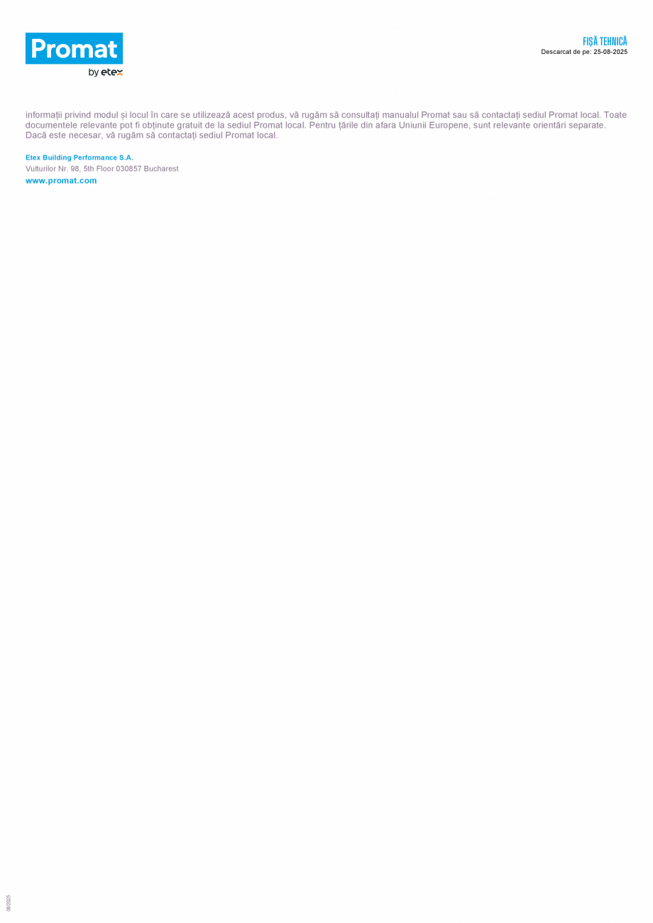 Pagina 2 - Agent de impregnare PROMAT Promat®-SR Imprägnierung Fisa tehnica Romana ecial...