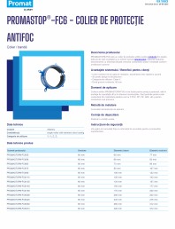 Colier de protectie antifoc