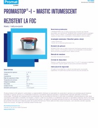 Mastic intumescent rezistent la foc