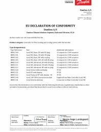 Declaratie de conformitate - Controale pentru incalzirea in pardoseala - Danfoss EU-UK 10000066562.01