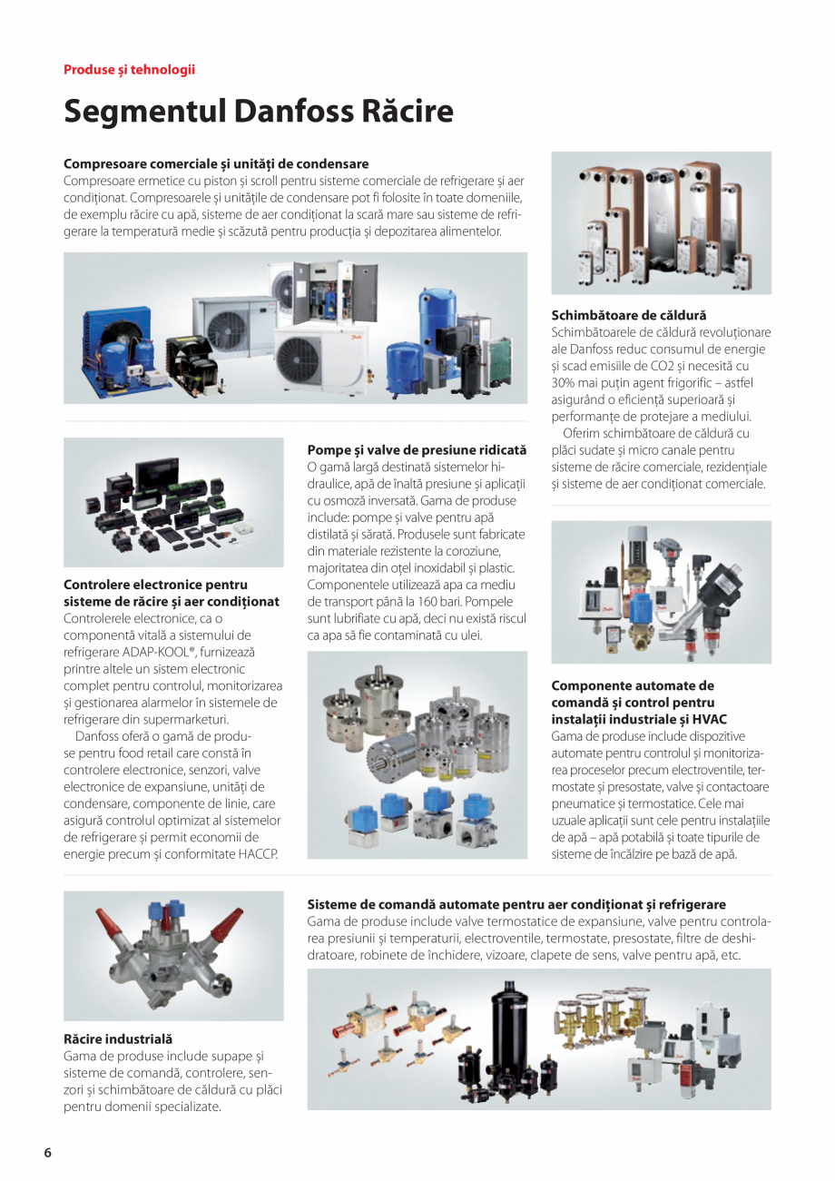Pagina 6 - Danfoss - Produse si servicii pentru solutii moderne  Catalog, brosura Romana ezvoltat...