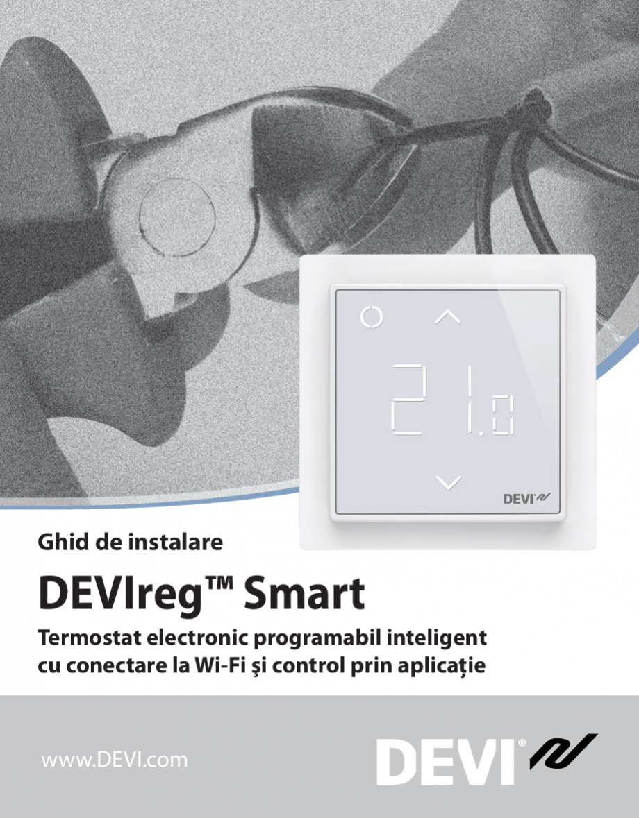 Pagina 1 - Instructiuni de instalare pentru termostat electronic programabil inteligent DEVI...