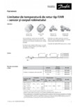 Limitator de temperatura de retur tip FJVR - senzor DANFOSS - 