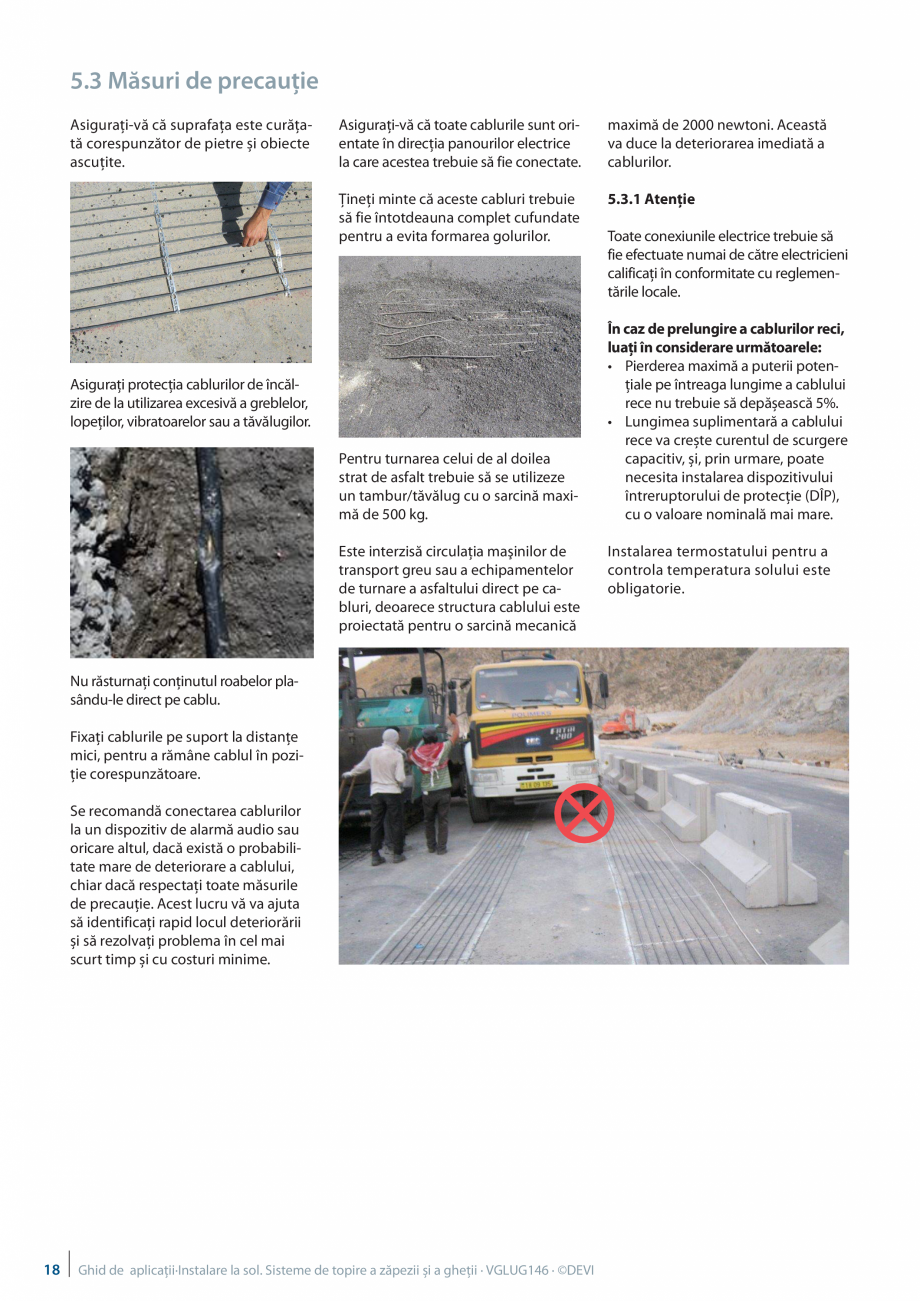 Pagina 18 - Ghid de aplicatii - Sisteme de topire a zapezii si ghetii DEVI Catalog, brosura Romana...