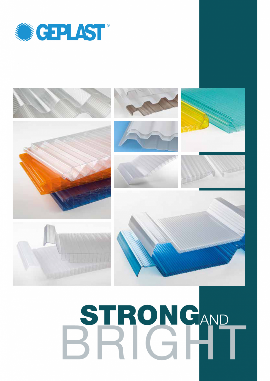 Pagina 1-Sisteme policarbonat pentru luminatoare GEPLAST COVERTECH Fisa tehnica Engleza STRONGAND

BRIGHT
...