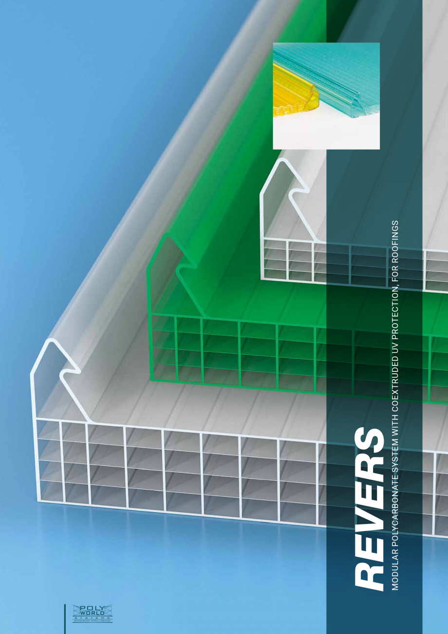 Pagina 1-Sistem policarbonat pentru pereti cortina si acoperisuri GEPLAST REVERS Fisa tehnica Engleza MODULAR...