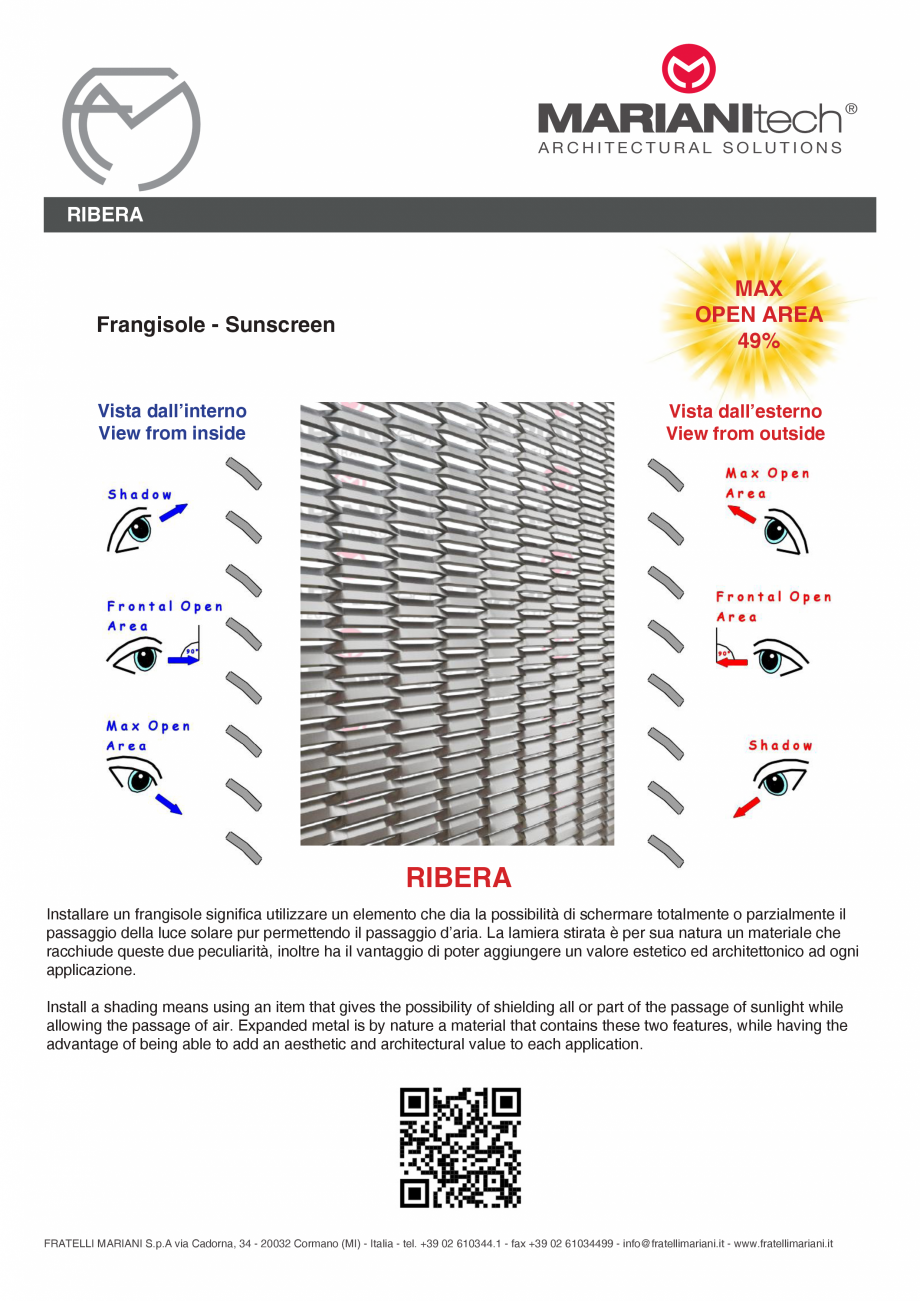 Pagina 2-Plasa metalica expandata RIBERA MARIANITECH® MARIANItech® Fisa tehnica Engleza, Italiana g...