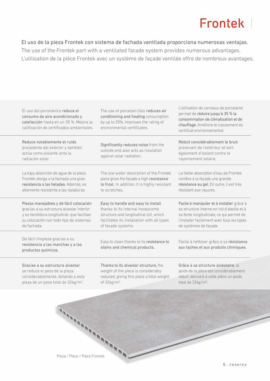 Pagina 6-Catalog produse Frontek Frontek Catalog, brosura Engleza, Franceza, Italiana vêtement des...