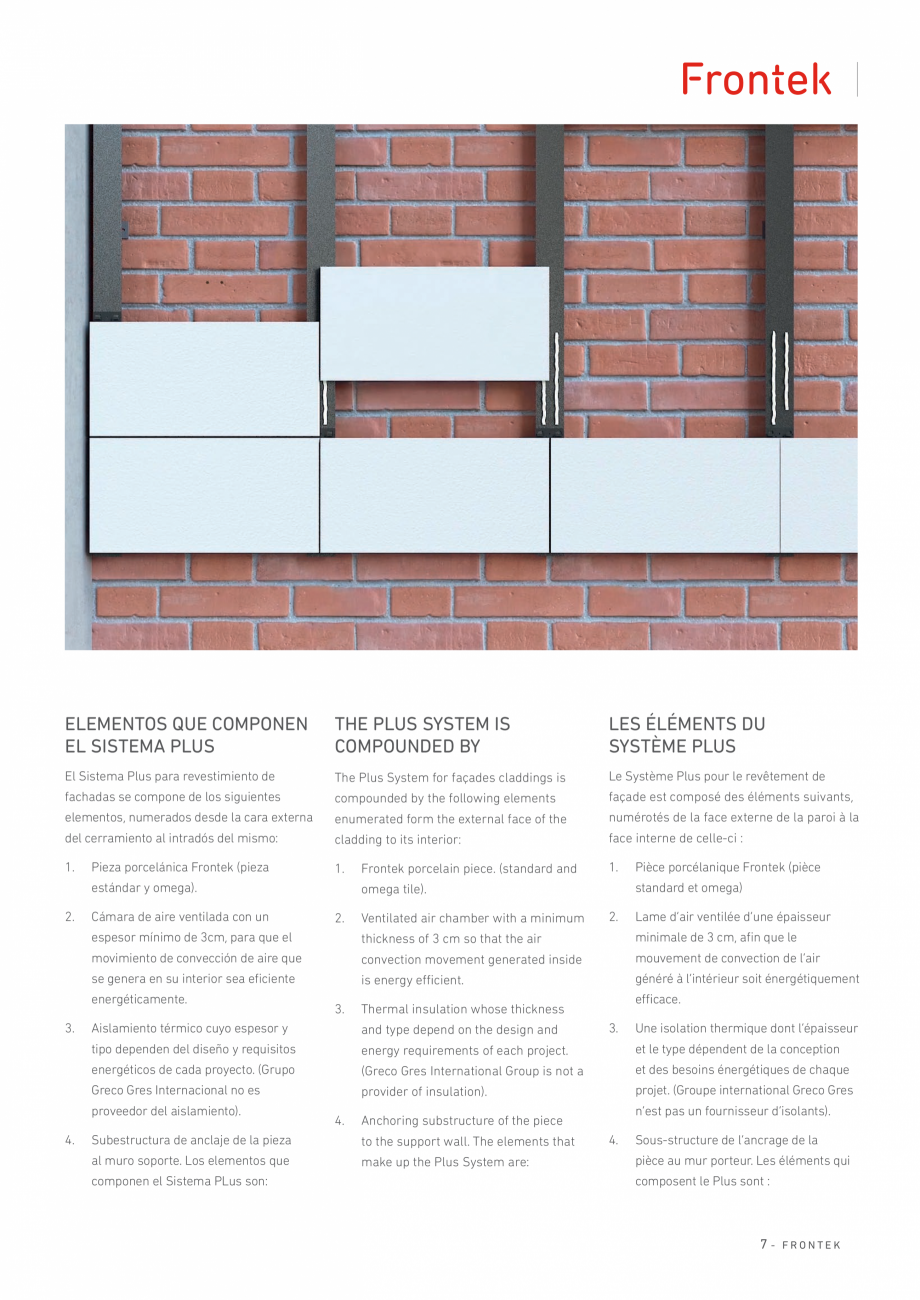 Pagina 8-Catalog produse Frontek Frontek Catalog, brosura Engleza, Franceza, Italiana onfère à la façade...