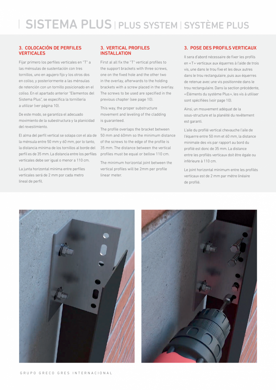 Pagina 15-Catalog produse Frontek Frontek Catalog, brosura Engleza, Franceza, Italiana ertical profiles. Greco...