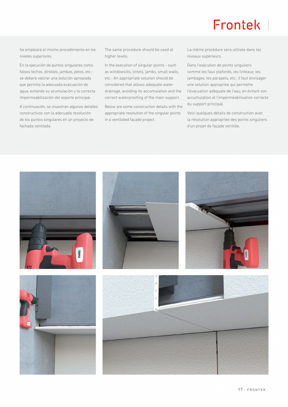 Pagina 18 - Catalog produse Frontek Frontek Catalog, brosura Engleza, Franceza, Italiana ada a la...
