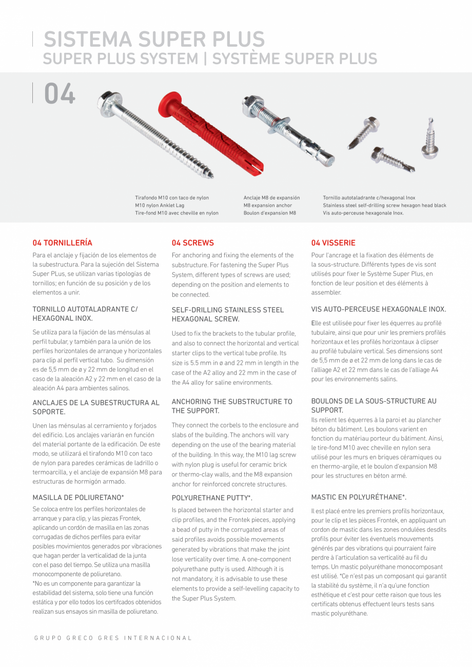Pagina 41-Catalog produse Frontek Frontek Catalog, brosura Engleza, Franceza, Italiana  règlement européen

...