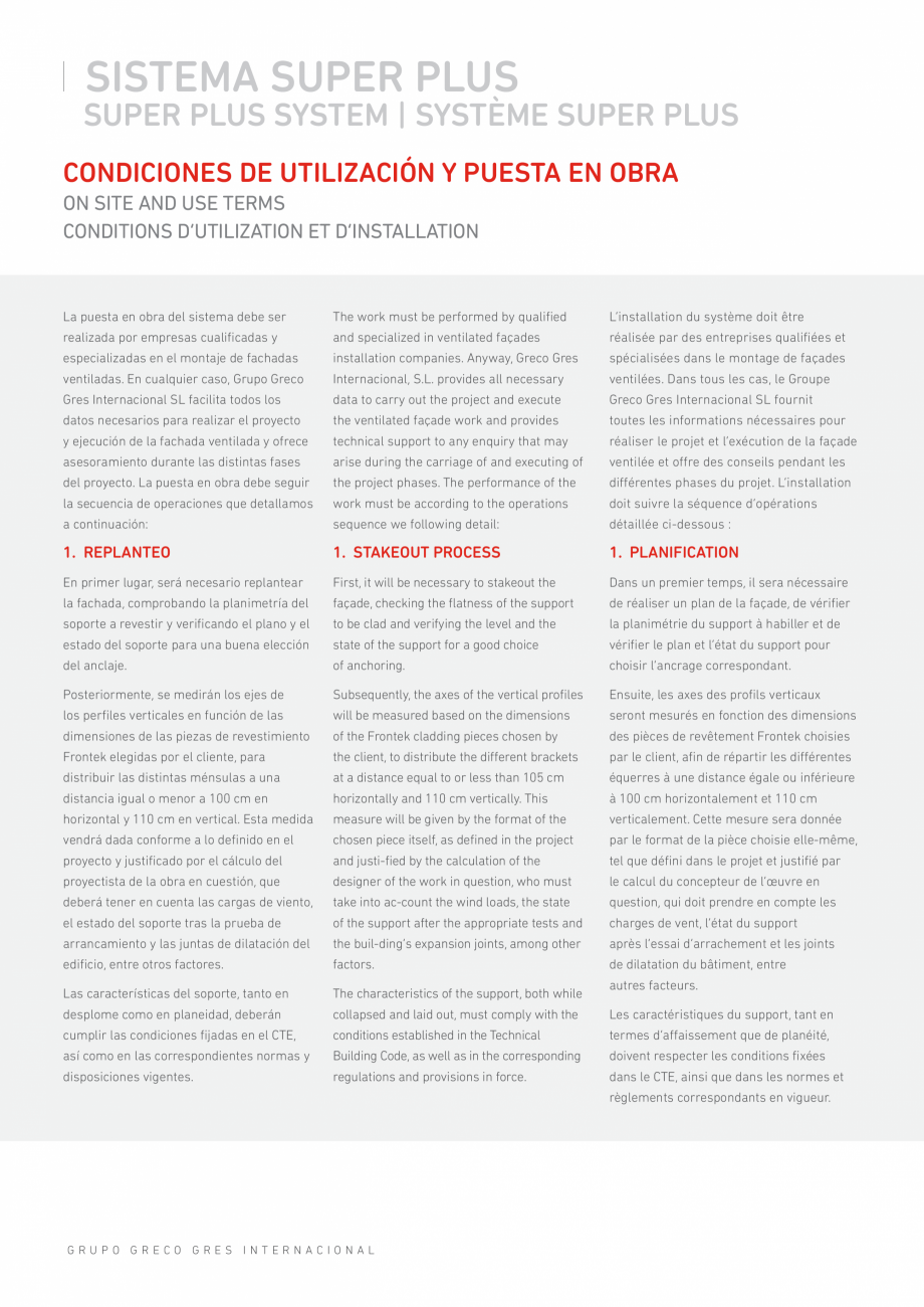 Pagina 43-Catalog produse Frontek Frontek Catalog, brosura Engleza, Franceza, Italiana lica un cordón de...