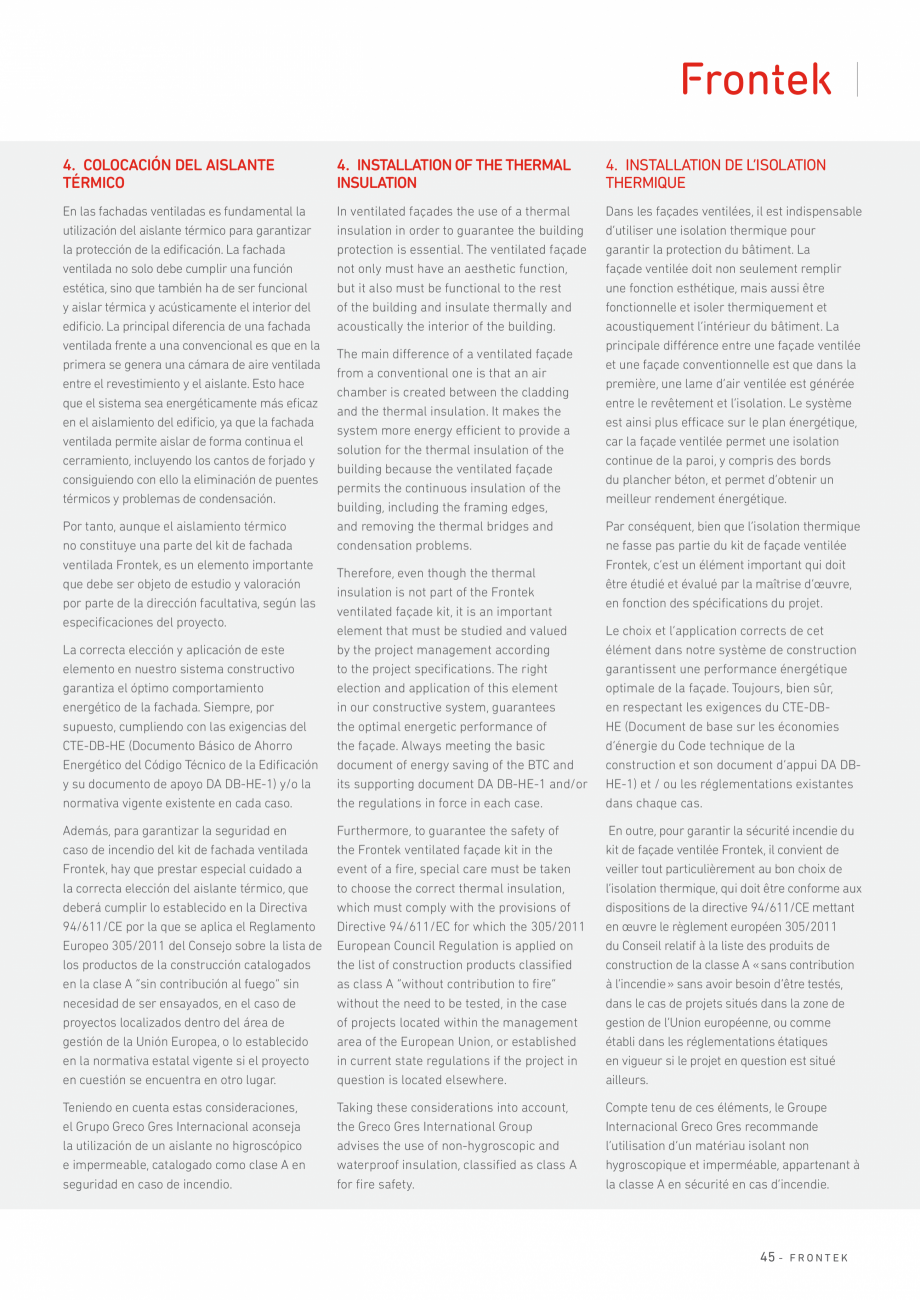 Pagina 46 - Catalog produse Frontek Frontek Catalog, brosura Engleza, Franceza, Italiana 1100
= 1100...