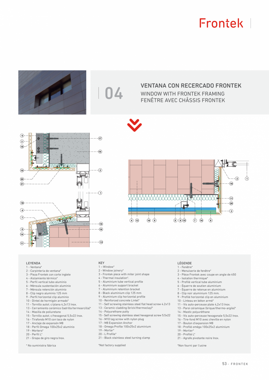 Pagina 54-Catalog produse Frontek Frontek Catalog, brosura Engleza, Franceza, Italiana agonal stainless steel ...