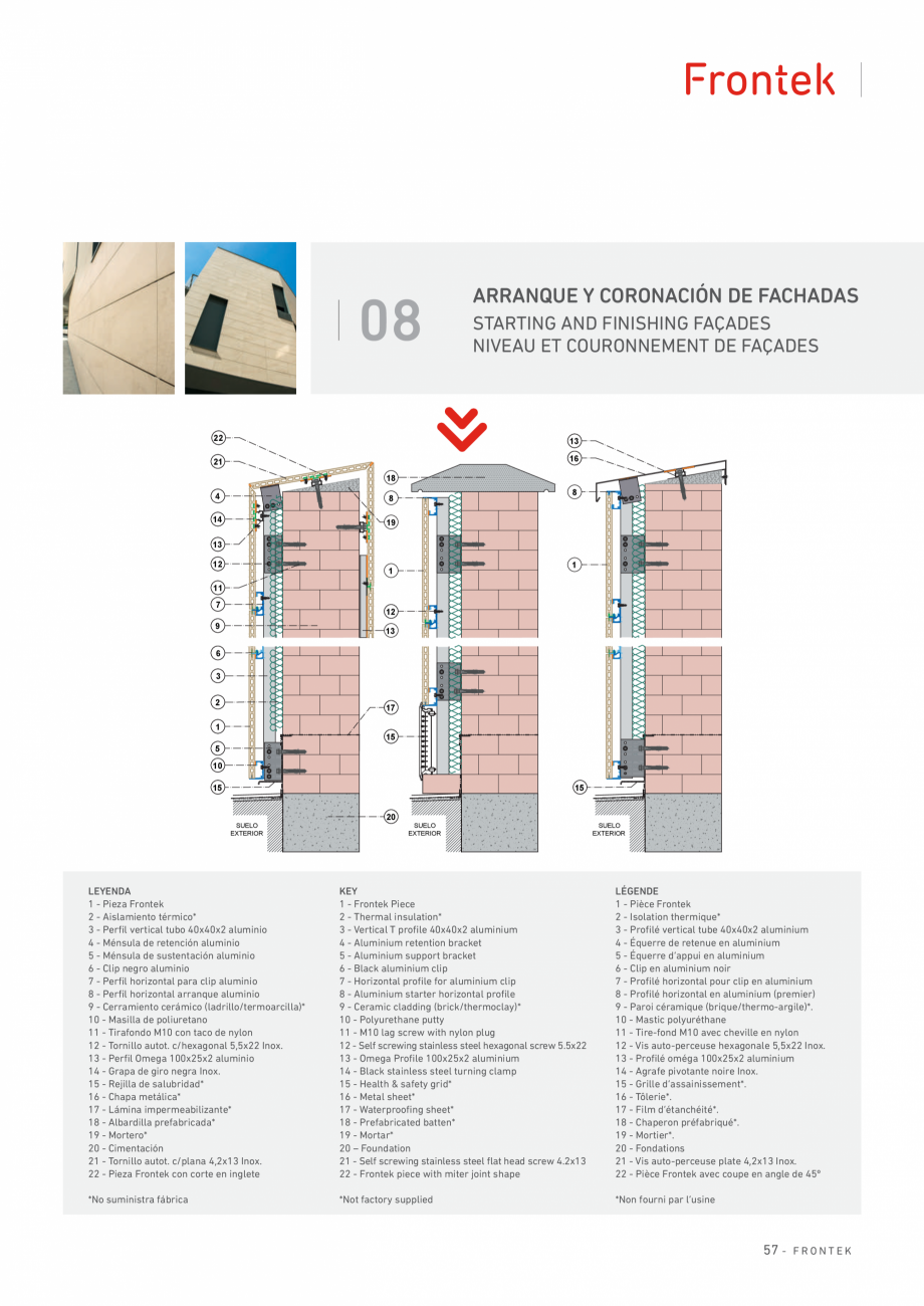 Pagina 58 - Catalog produse Frontek Frontek Catalog, brosura Engleza, Franceza, Italiana...