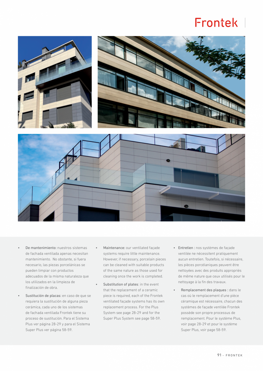 Pagina 92-Catalog produse Frontek Frontek Catalog, brosura Engleza, Franceza, Italiana nish technical
Nº...